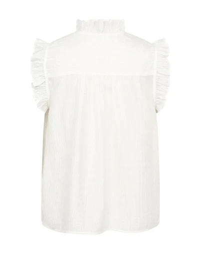 Co' Couture - Tassy CC Frill Top - White 
